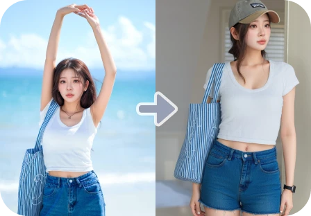 ai model for clothing brand  by weshop ai